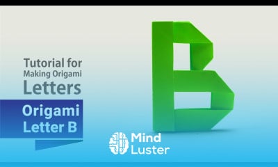 B for Beginner Easy Origami Tutorial for Kids and Adults