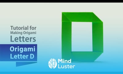 How to Fold an Origami Letter D Easy Tutorial for Beginners
