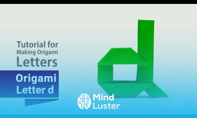 How to Fold an Origami Letter d Easy Tutorial for Beginners