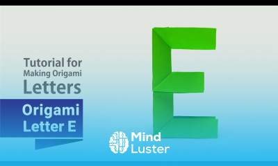 How to make origami Letter E Step by step tutorial