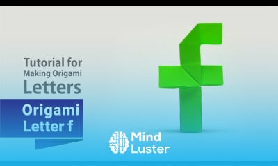 How to make Origami Letter f Step by Step Tutorial