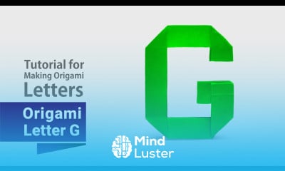 How to Make Origami Letter G Step by Step Tutorial