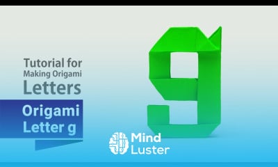 How To Make Origami Letter g Step by Step Tutorial