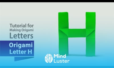 Origami Letter H Easy Tutorial