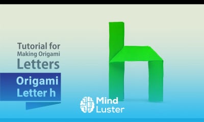 Origami Letter h Step by Step Tutorial