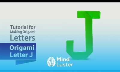 DIY Origami Tutorial Capital Letter J Suitable for Decoration