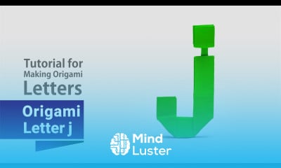 Origami Small Letter j Tutorial