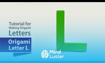 Origami Capital Letter L Tutorial