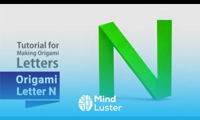 Master the Art of Origami with a Beautifully Folded Capital Letter N