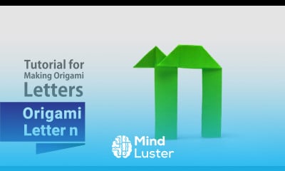 Create a Delicate Origami Small Letter n with Ease