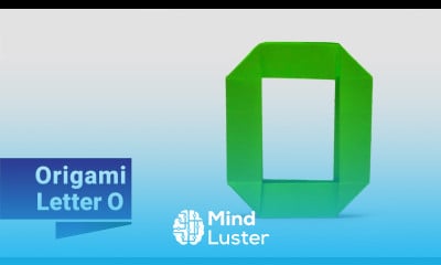 Making origami letter O easily