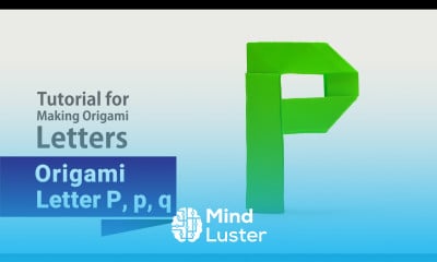 Make Easy Origami Letter P p q