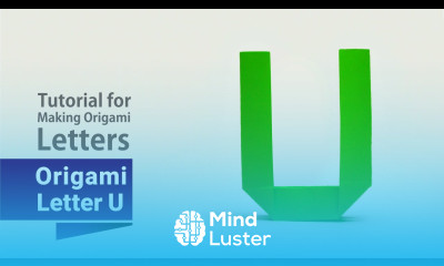 Origami Letter U Tutorial