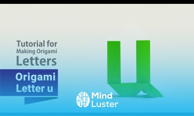 Origami Small Letter u Tutorial