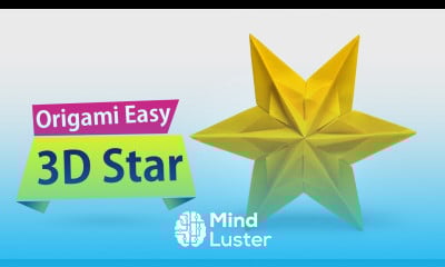 Tutorial for Making 3D Star Origami to Decorate Christmas Decor