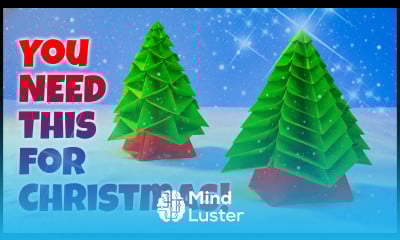 Origami Christmas Tree  WOW Make This in Minutes 