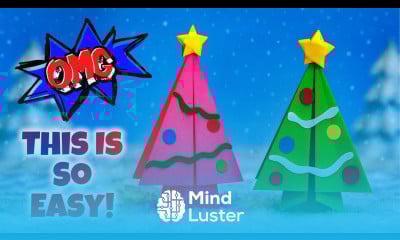 Easy Christmas Tree Origami – So Cute Super Fast