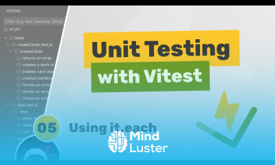 Unit Testing Vitest Tutorial 5 Using it each