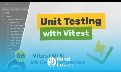 Unit Testing Vitest Tutorial 6 Vitest UI VS Code Extension