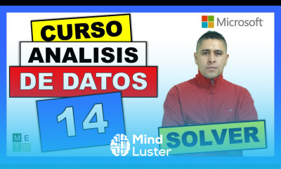 14 SOLVER PARA EXPERTOS CON EJEMPLO SENCILLO CURSO DE GESTIÓN DE ANÁLISIS DE DATOS EN EXCEL