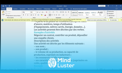 Contrôle de gestion 1 Méthode ABC l activité
