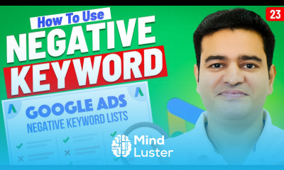 Negative Keywords Google Ads Tutorial 2026 Google Ads Course with AI in Hindi googleads2026