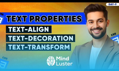 CSS Text Properties text align text decoration text transform Complete CSS Course – Day 9 css