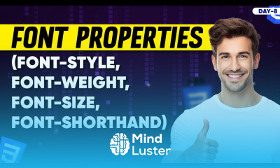Font Properties in CSS font style font weight font size shorthand CSS Course – Day 8 css