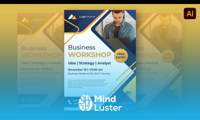Business Workshop Poster Design in Adobe Illustrator