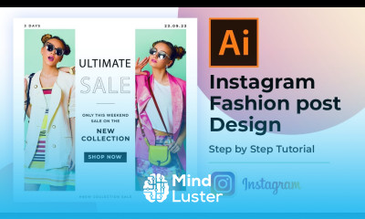 Instagram Fashion Post Design in Adobe Illustrator