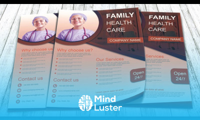 Photoshop tutorial Healthcare flyer template
