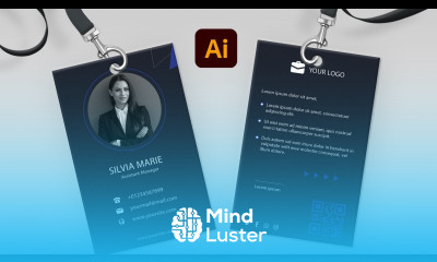 Business ID Card Design in Adobe Illustrator