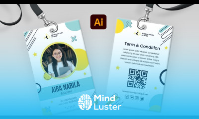 Student ID Card Design in Adobe Illustrator