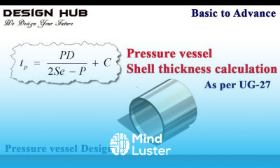 Pressure vessel shell thickness calculation as per ug 27 Part 4