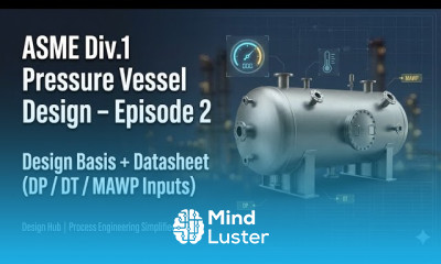 Pressure Vessel Design ASME Div 1 Episode 2 How to Select Design Pressure DT MDMT Datasheet