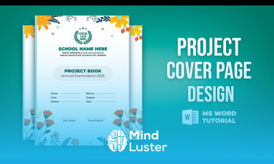 Cover Page Design for Projects Assignments in MS Word Step by Step Tutorial