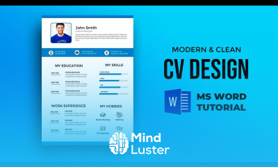 CV Design in MS Word How to make Resume for job Resume format