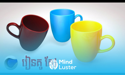 CINEMA 4D Khmer Tutorial Cup Modeling How to make cup in cinema 4d R19