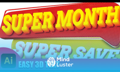 Adobe illustrator EASY 3D TEXT illustrator tutorials