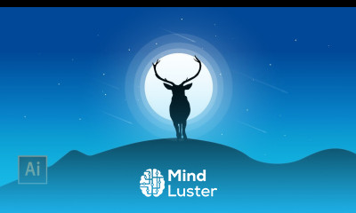 Illustrator Tutorial Start to Create landscape flat Design Vector Illustration