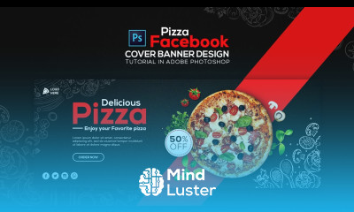 How to Design Pizza Facebook Cover Banner Adobe Photoshop Tutorial Speed Art Grafix Mentor