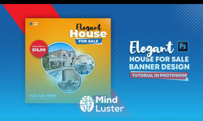 Real Estate Social Media Banners Design Adobe Photoshop Tutorial Speed Art Grafix Mentor