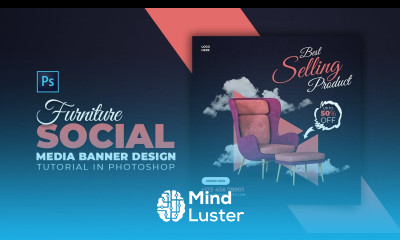 How to Design Furniture Social Media Banner Adobe Photoshop Tutorial Speed Art Grafix Mentor