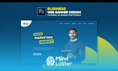 How to Design Business Promotion Web Banner Adobe Photoshop Tutorial Speed Art Grafix Mentor