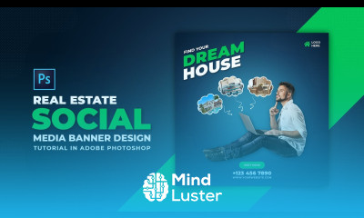 Real Estate Social Media Banners Design Adobe Photoshop Tutorial Speed Art Grafix Mentor