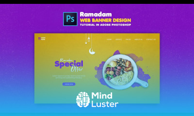 How to Design Ramadan Special Web Banner Adobe Photoshop Tutorial Speed Art Grafix Mentor