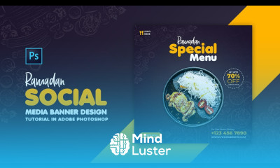 Ramadan Sale Social Media Banners Design Adobe Photoshop Tutorial Speed Art Grafix Mentor