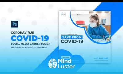 How to Design Coronavirus Social Media Banner Adobe Photoshop Tutorial Speed Art Grafix Mentor