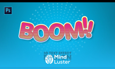 How to Design Boom 3D Style Text Effect Adobe Photoshop Tutorial Speed Art Grafix Mentor