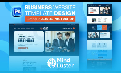 How to Design a Business Website Template Adobe Photoshop Tutorial Speed Art Grafix Mentor